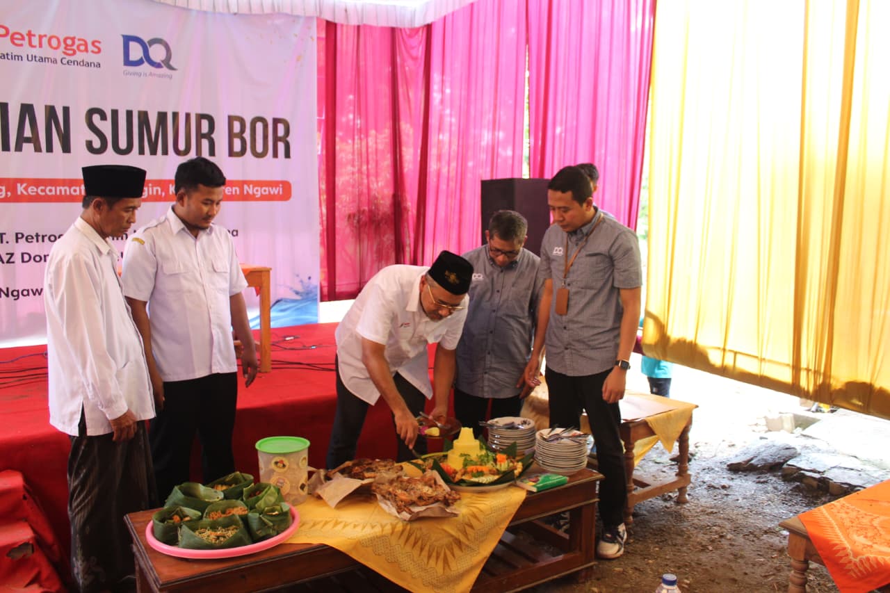 Dompet Al-Qur’an Indonesia dan Petrogas Jatim Utama Cendana Resmikan Sumur Bor di Desa Sumber Bening, Ngawi